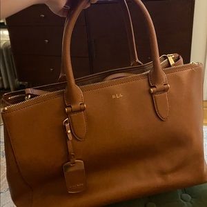 Ralph Lauren Newbury Double Zip Satchel